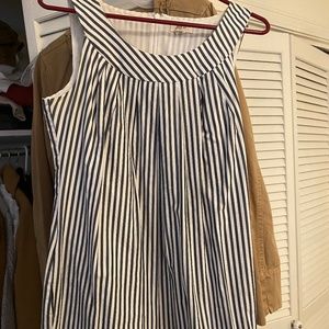 Lands End Canvas striped short dress